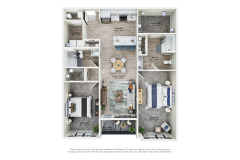 2 bed 2 bath A at Views at Flowers Apartments, Clayton 27527